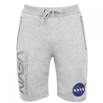 image of Alpha Industries NASA Shorts - Grey Heather 17