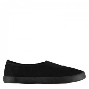 image of Slazenger BTS Slip On Junior Pumps - Black