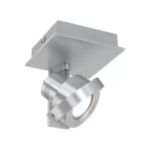 Image of Quatro Single Spotlight Steel Brushed