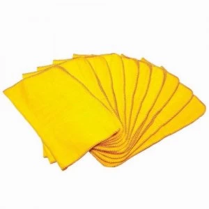 Image of ValueX Yellow Dusters (Pack 10)