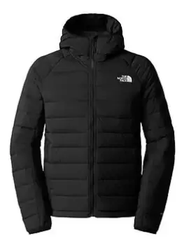 image of The North Face Belleview Stretch Down Hooded Jacket - Black, Size XL, Men