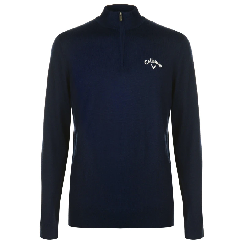 Image of Callaway Zip Sweater Mens - Blue Blue M
