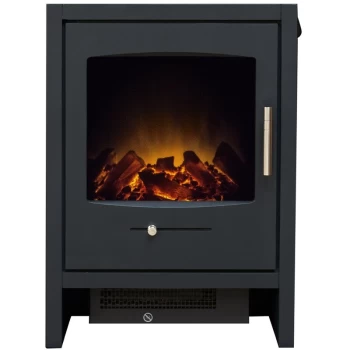 image of Adam - Bergen Electric Stove in Charcoal Grey