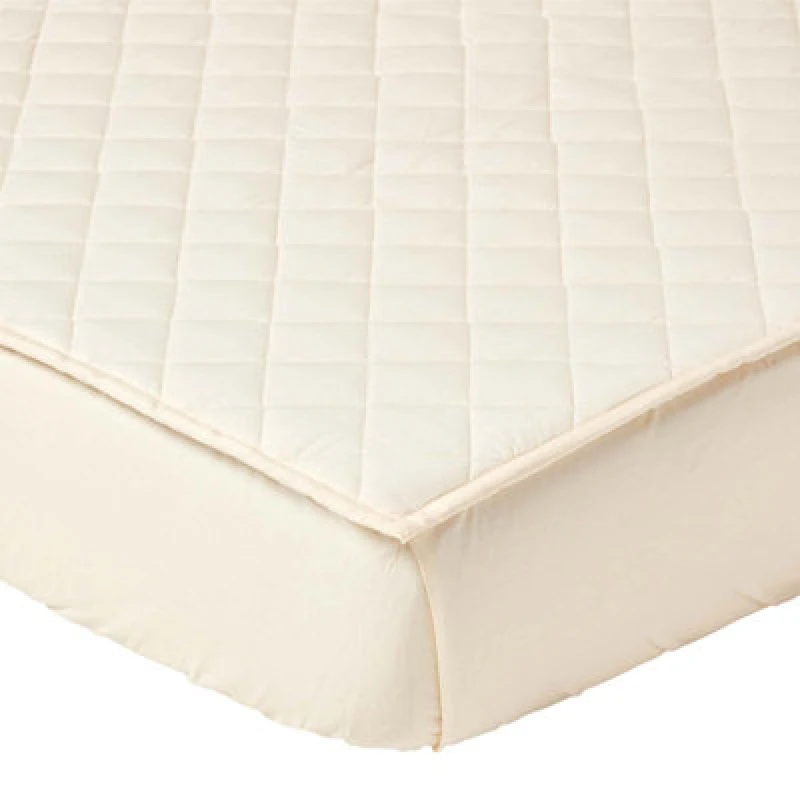 Image of Homescapes Organic 300 Tc Luxury Quilted Deep Fitted King Size Mattress Protector