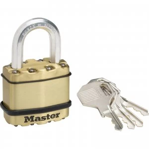 image of Masterlock Excell Brass Finish Padlock 45mm Standard