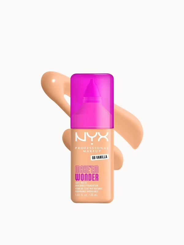 Image of NYX Professional Makeup Make 'EM Wonder, 24H Soft Matte Foundation (Various Shades) - Vanilla