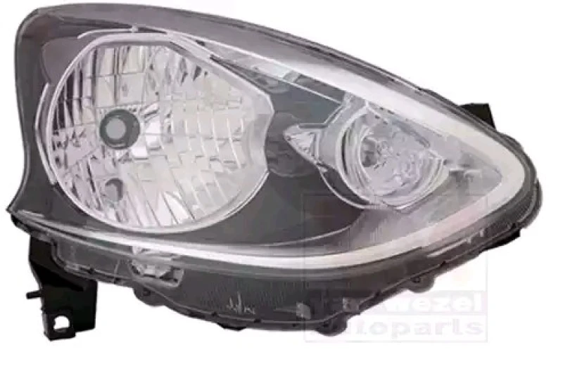Image of VAN WEZEL 3335962 Headlights H4, Right, with motor for headlamp levelling Headlight (259)