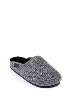 Image of Knitted Mule Slippers with Cork and EVA Sole