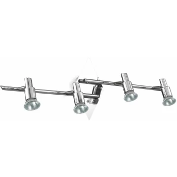 Image of Ideal Lux Lighting - Ideal Lux Slem - 4 Light Indoor Flush Light Chrome, GU10