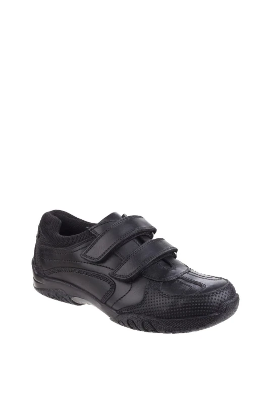 Image of Hush Puppies 'Jezza Senior' Boys BTS FLFR Black