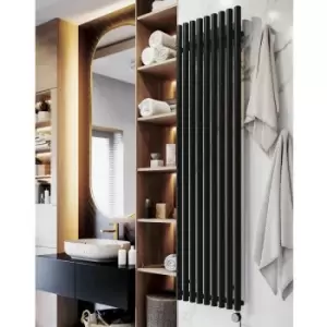 image of Terma - Rolo Room e Vertical Single Panel Electric Radiator Black 1800 x 480mm - Black