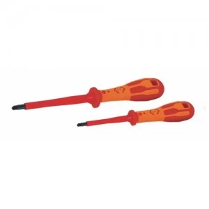 image of C.K Tools Dextro VDE Modulo Terminal Screwdriver Set 1pt x 80mm and 2pt x100mm