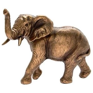 image of Reflections Bronzed African Elephant Figurine By Lesser & Pavey