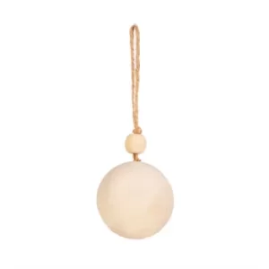 Image of Plain Wooden Bauble