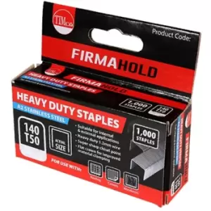 image of FirmaHold Heavy Duty Chisel Point A2 Stainless Steel Staples 10mm (1000 Box)