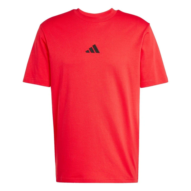 Image of adidas Essentials Single Jersey Logo T-Shirt Mens Pure Ruby SL male XL