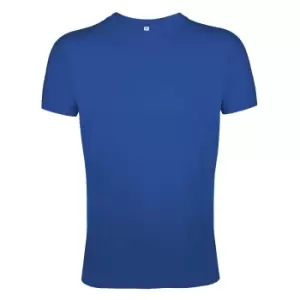 Image of SOLS Mens Regent Slim Fit Short Sleeve T-Shirt (L) (Royal Blue)