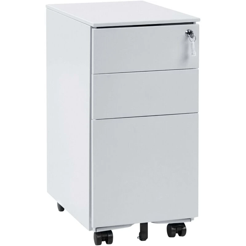 Image of Beliani Storage Unit Bolsena Metal Light Grey