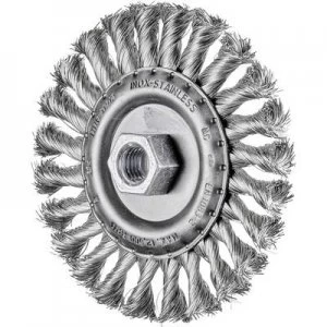 Image of PFERD HORSE round brush zopft 115 x 22mm wire thickness 0.35mm With thread M14 43312004
