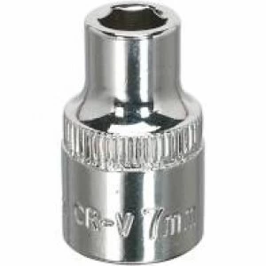 Image of Genuine SEALEY SP3807 WallDrive® Socket 7mm 3/8Sq Drive Fully Polished