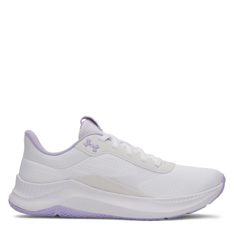 Image of Under Armour Womens Aurora Runner White/Purple female 8 (42.5)