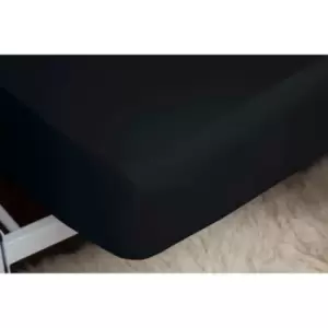 Image of Easy Care Fitted Sheet Single Black