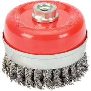 Image of Draper Twist Knot Wire Cup Brush 100mm M14 Thread