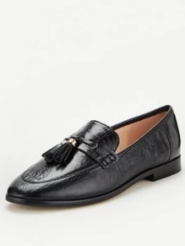 OFFICE Falala Loafer - Black Leather, Size 6, Women