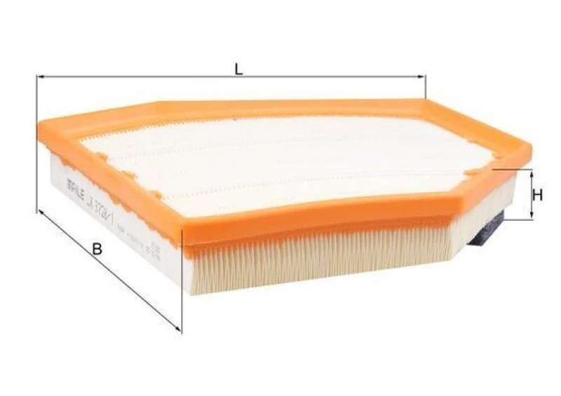 Image of Air filter MAHLE LX 3728/1