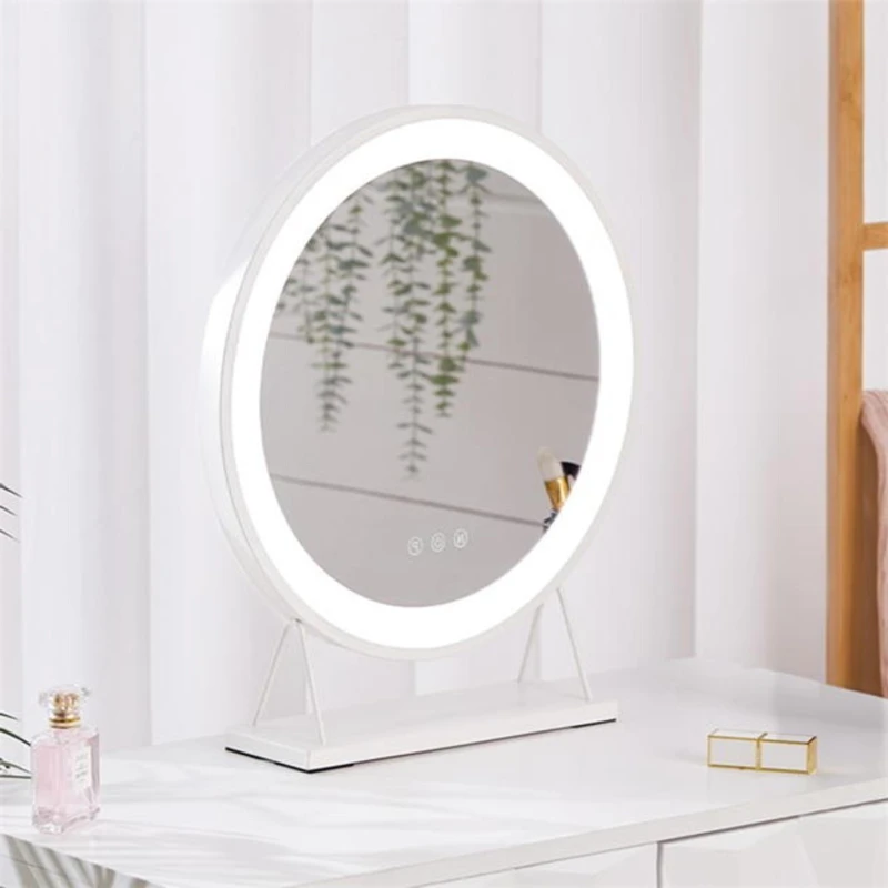 Image of Kabinet UK Round Makeup Mirror with LED Light Strip White unisex Medium