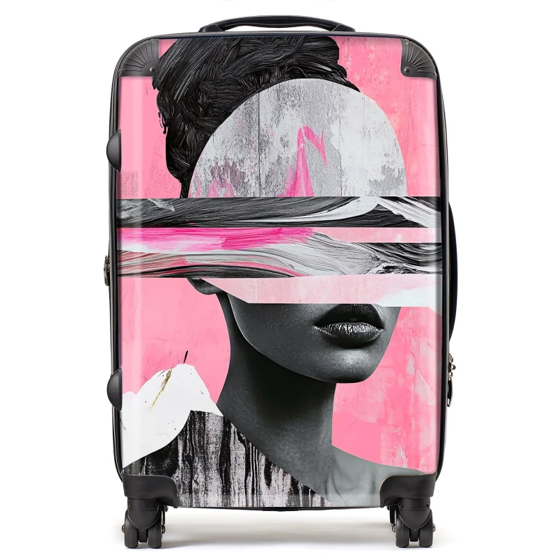 Image of Designer Luggage Calista Vale: 00017 Suitcase in Pink Size: Large Pink Unisex Large