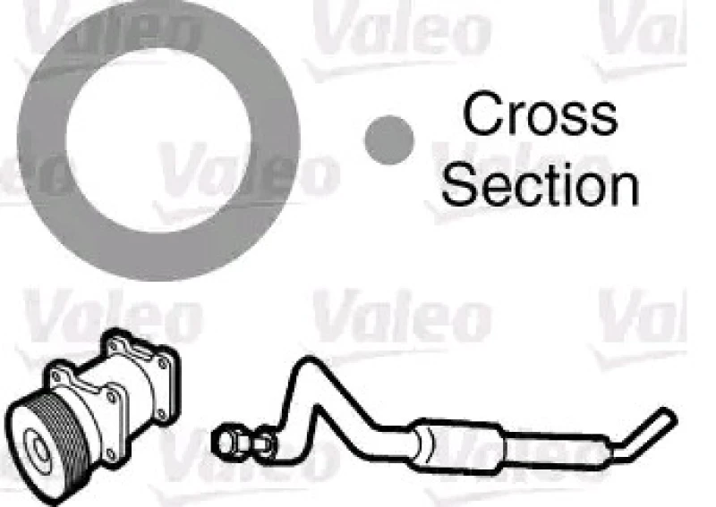 Image of VALEO 508997 Gaskets Seal,coolant pipe (547)