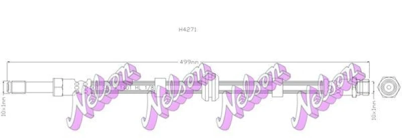 Image of Brake hose KAWE H4271
