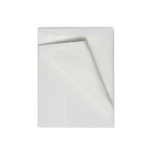 Image of Egyptian Cotton 400 Thread Count Single Flat Sheet Ivory
