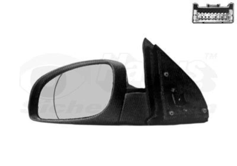 Image of VAN WEZEL Wing mirror VAN WEZEL 3768807