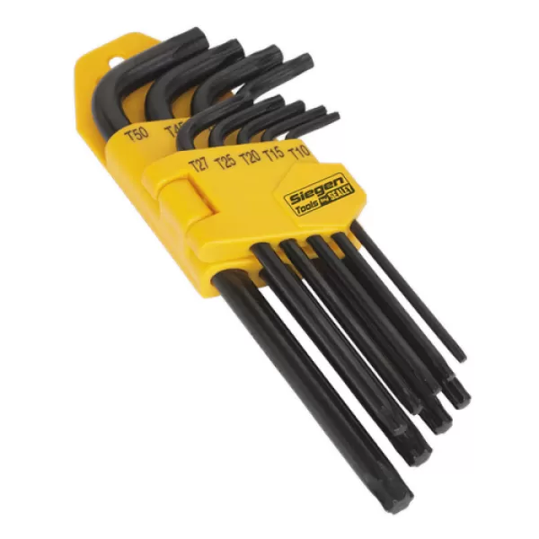 Image of Genuine SEALEY S01095 TRX-Star* Key Set 9pc Long