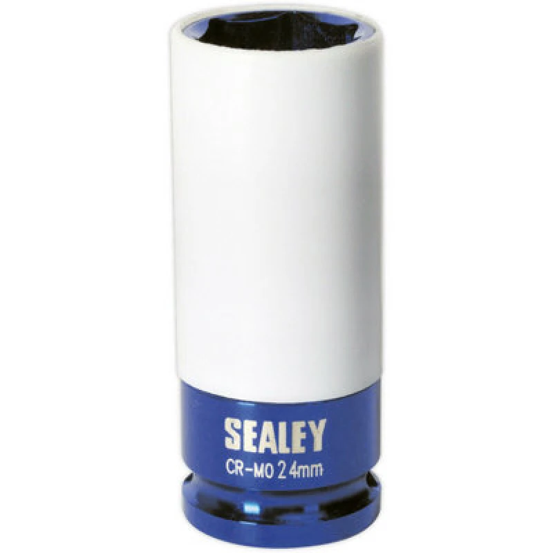 Image of Loops 24mm Alloy Wheel Impact Socket - 1/2" Square Drive - Rim Protect Sleeved Socket Multi