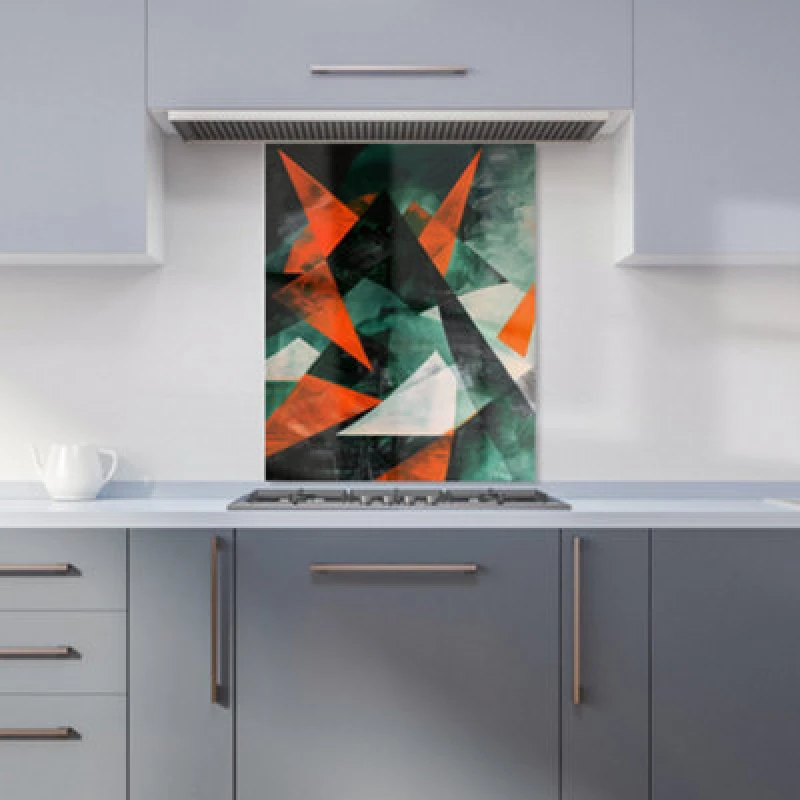 Image of Warren Reed Designer Curved Geometry Kitchen Splashback