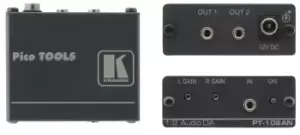 Image of Kramer Electronics PT-102AN audio amplifier 2.0 channels Black