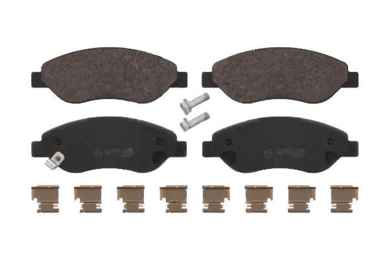 Image of Blue PRINT ADZ94235 Brake pad set Front Axle, with acoustic wear warning, with fastening material Brake Pad Set,disc brake (402)