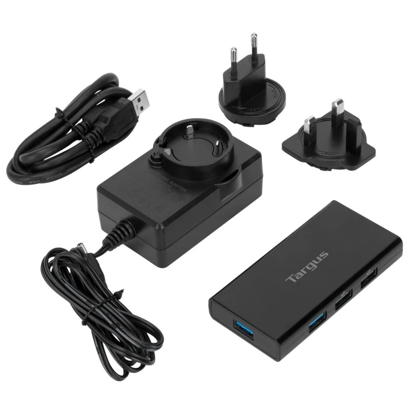 Image of Targus ACH225EU interface hub USB 3.2 Gen 1 (3.1 Gen 1) Type-A Black