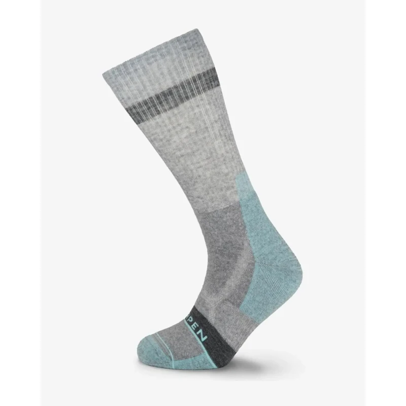 Image of Womens Hiking Socks Lorpen Mhmcw Merino Hike Midweight Crew Gris Female 34/37