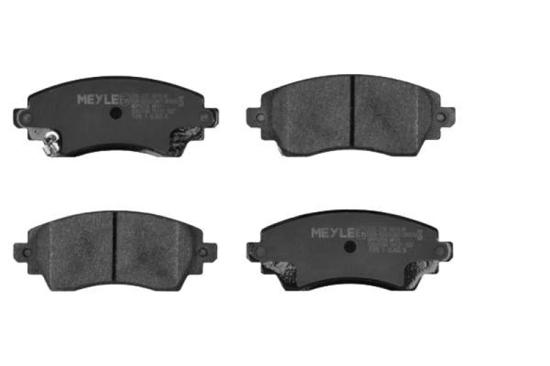 Image of MEYLE 025 230 8818/W Brake pad set Front Axle, with acoustic wear warning, Original Quality, with anti-squeak plate Brake Pad Set,disc brake (402)