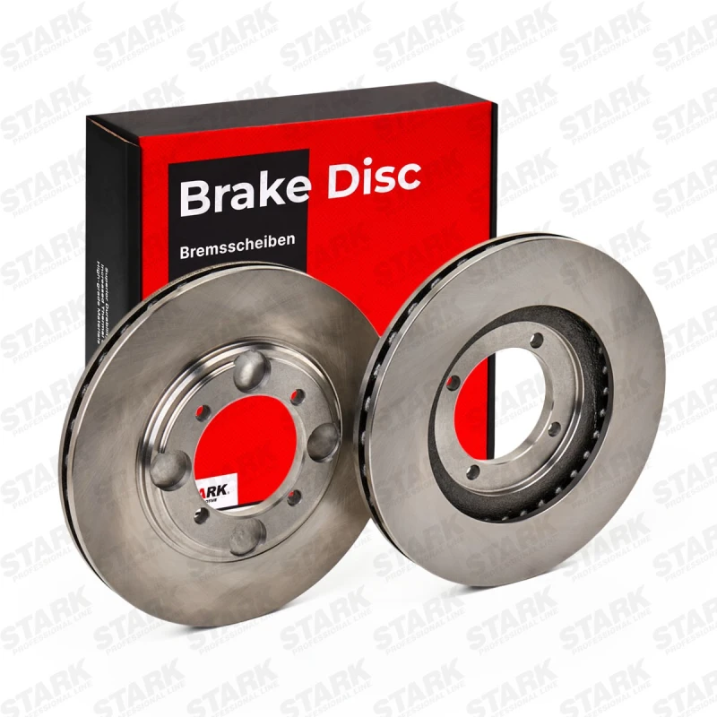 Image of STARK SKBD-0022216 Brake disc Front Axle, Vented, Cast Iron, Uncoated, Untreated, without bolts/screws Cast Iron Brake Disc (82)