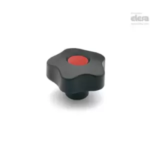 Image of ELESA Lobe knob-VCT.32 A-6-C17 Green
