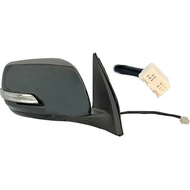 Image of DIEDERICHS 6673524 Wing mirror Right, black, Complete Mirror, Grained Outside Mirror (50)
