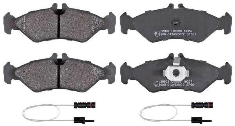 Image of A.B.S. 36902 Brake pad set incl. wear warning contact Brake Pad Set,disc brake (402)