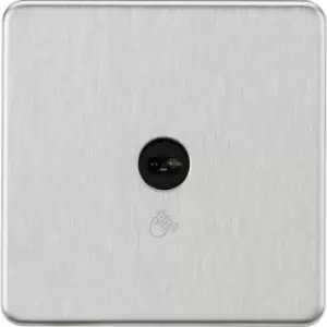 image of MLA Knightsbridge 230V 1G 1-Way Touchless Switch Brushed Chrome - SFTS1BC