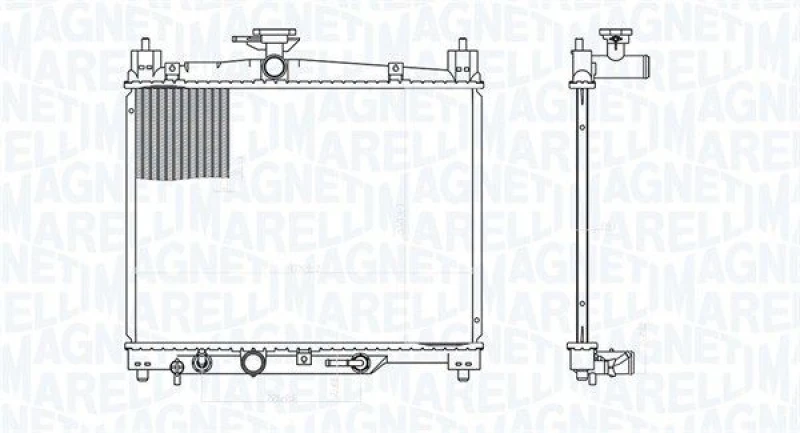Image of MAGNETI MARELLI Engine radiator MAGNETI MARELLI 350213176300