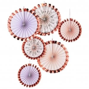 Image of Ginger Ray Pink And Floral Fan Pack